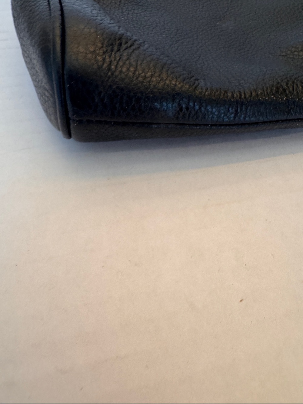 Coach Carrie Black Pebbled Leather Cross Body w/gold Chain Handle & Strap F36666 - Picture 7 of 12